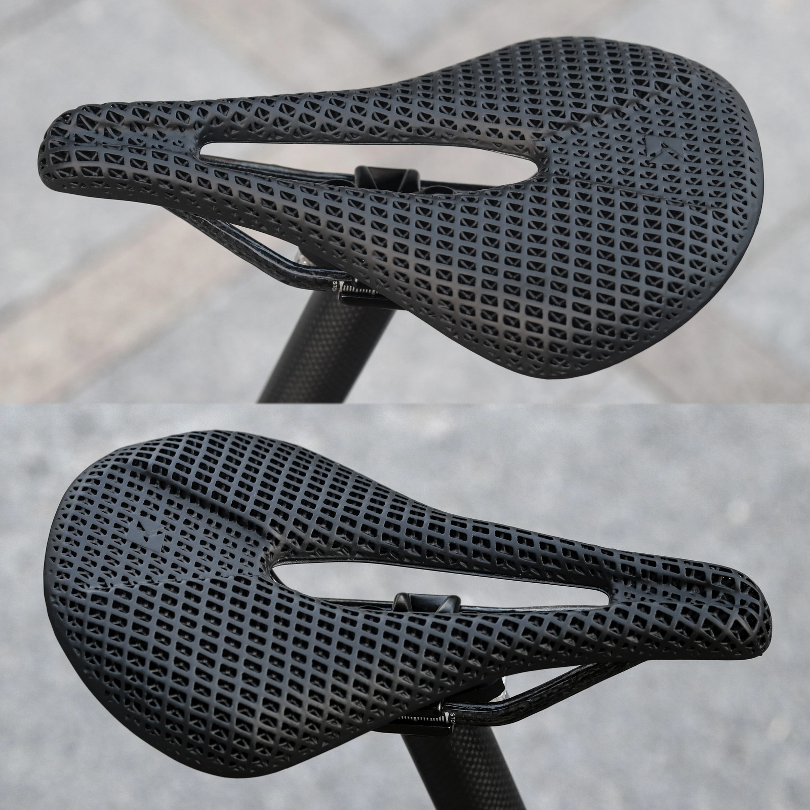 3D Printed Bike Saddle Carbon Fiber 240×143/155mm Mountain Road Bicycle Cushion