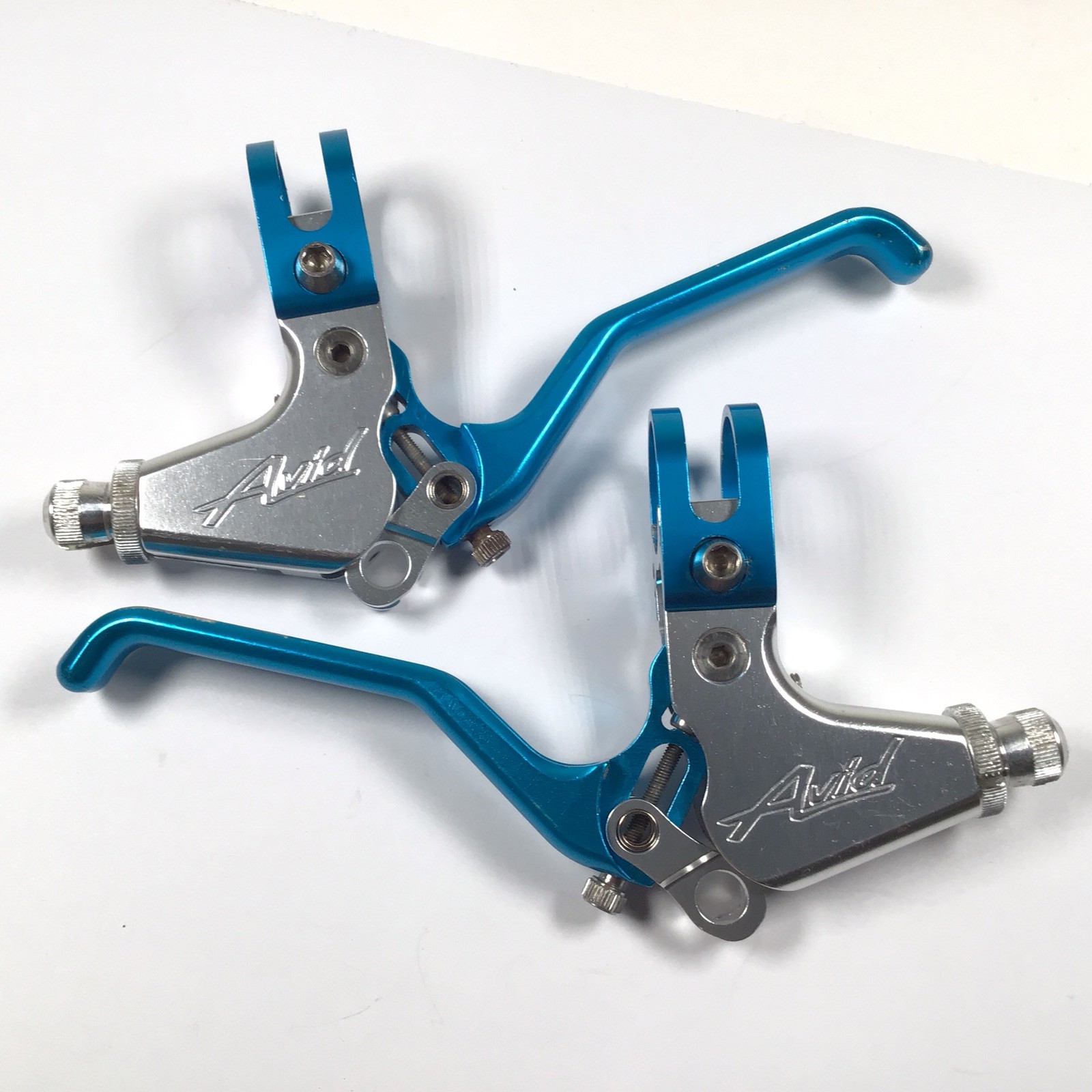 Avid Speed Dial Ultimate Cantilever Brake Lever Set Turquoise Blue Vintage MTB