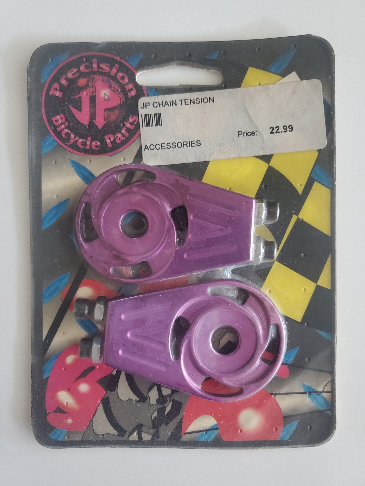 JP Crupi Bmx Purple Metal Aluminum Chain Tensioners NOS Set of 2