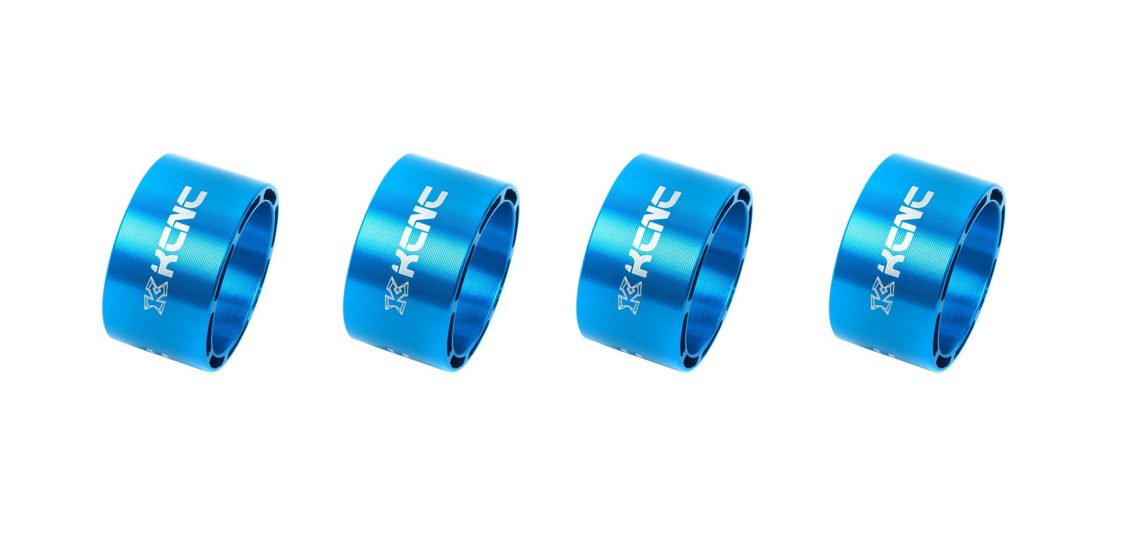 KCNC Hollow Design Road MTB Cycle Bike Headset Spacers 20MM 4PCS Blue