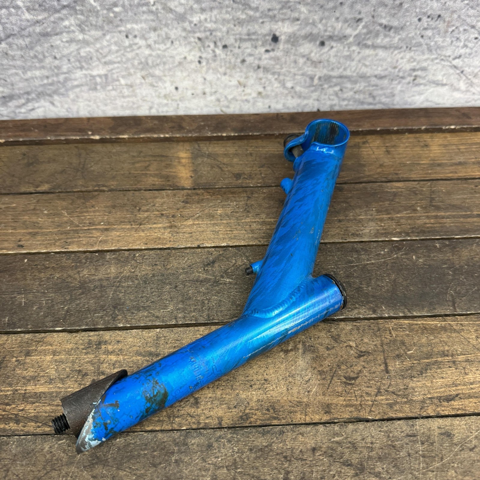 Vintage GT Outpost Blue Quill Stem All Terra 1in 22.2 Splatter Paint Riser MTB