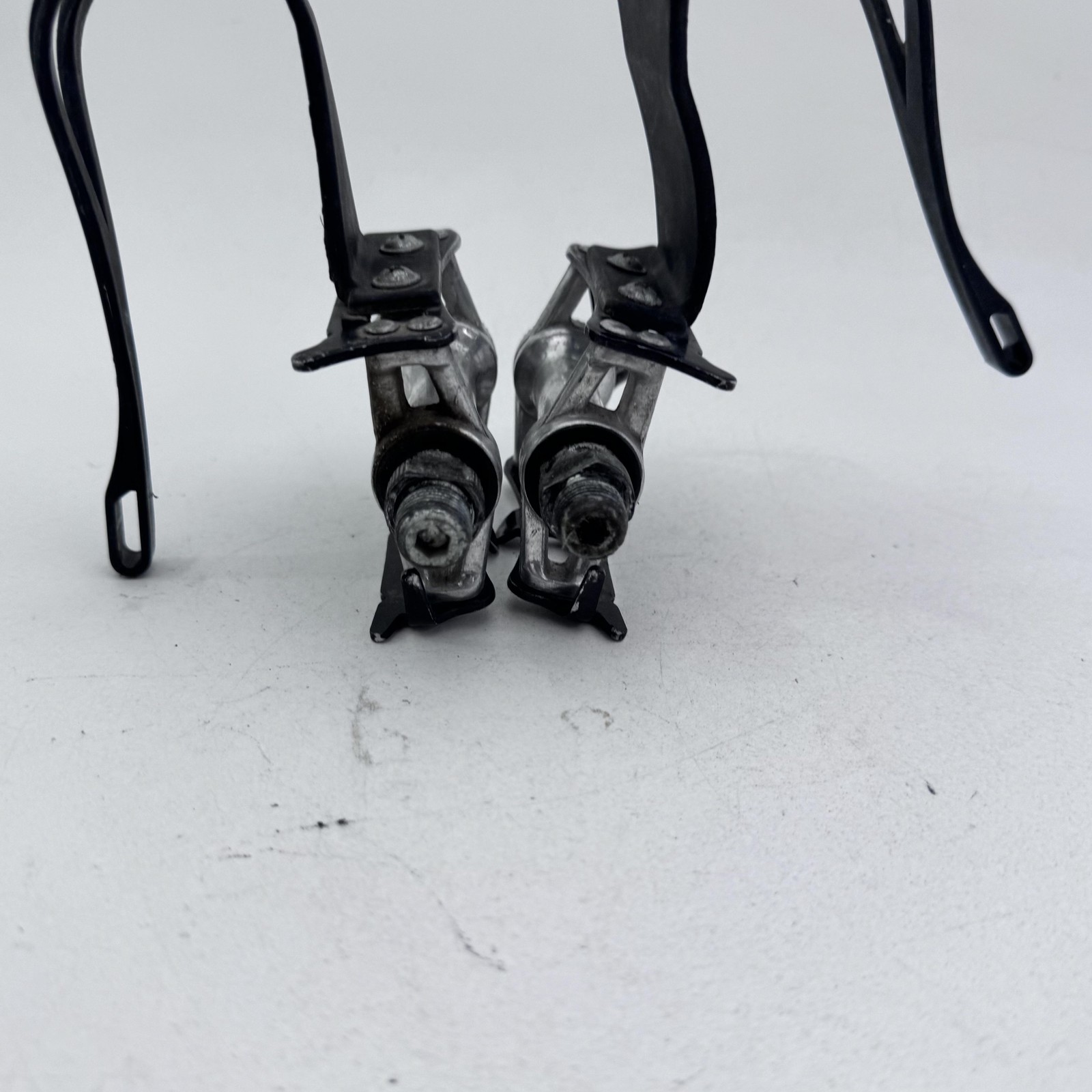 Vintage MKS Sylvan SY-1 Bike Pedals Christophe 9/16 in Toe Clips Black A68