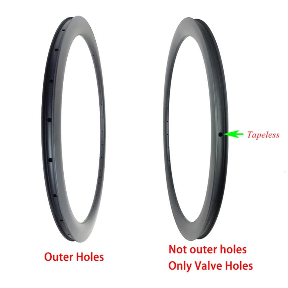 1 Pcs 700c Carbon Rim 45mm Deep 25mm Wide Symmetry Hook UD 3K 12K Matte Glossy