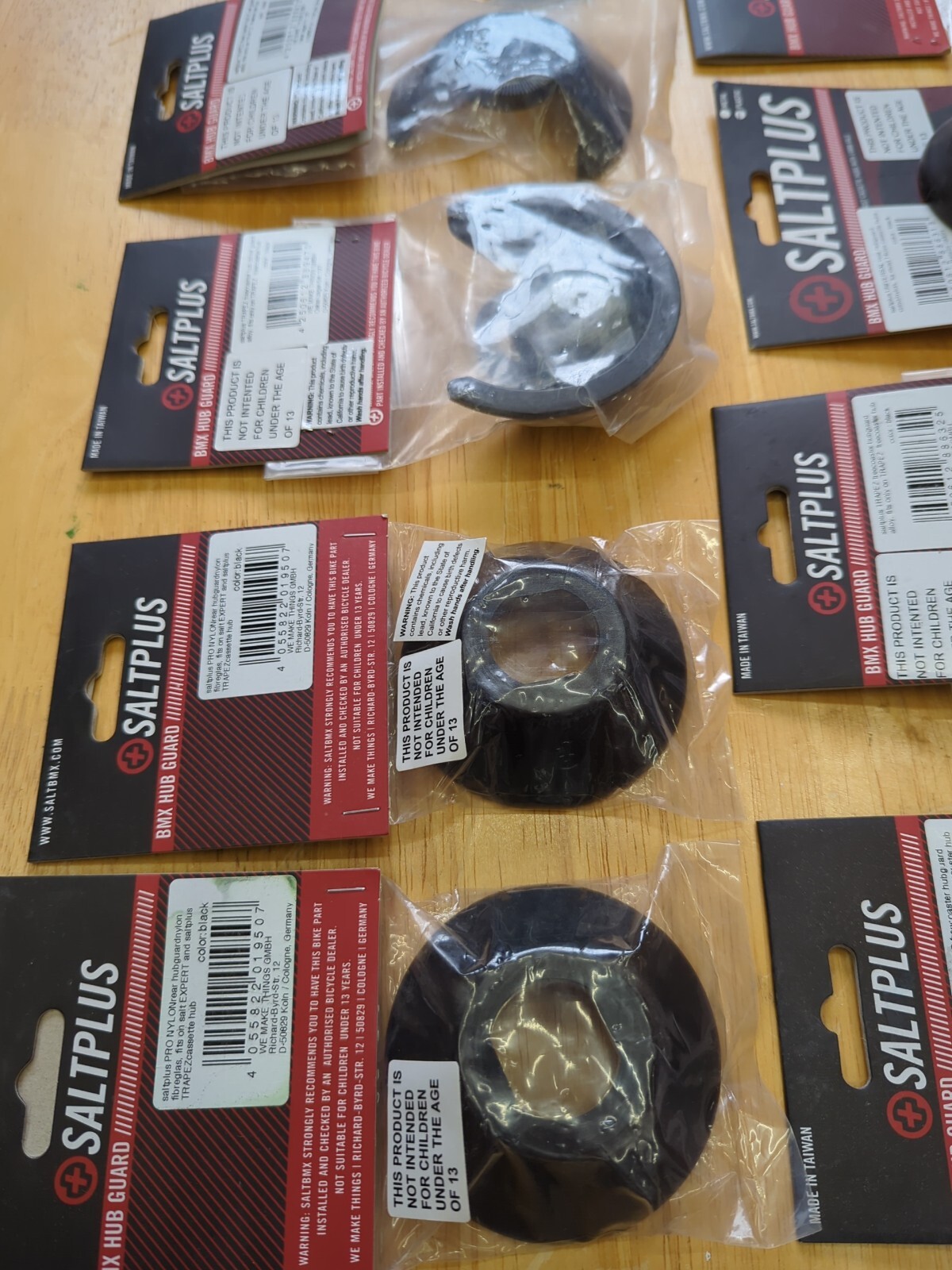 Lot of 9 SaltPlus BMX Bike Hub Guards – Nylon/Steel – Front/Rear – FREE SHIP!