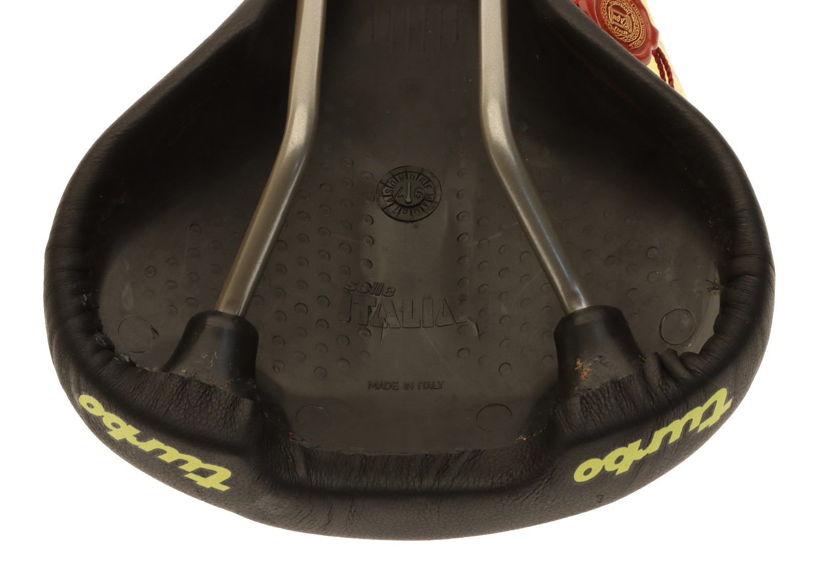 Selle Italia Ladies Turbo Saddle FeC Alloy Black Smooth Leather 1997 NOS NEW