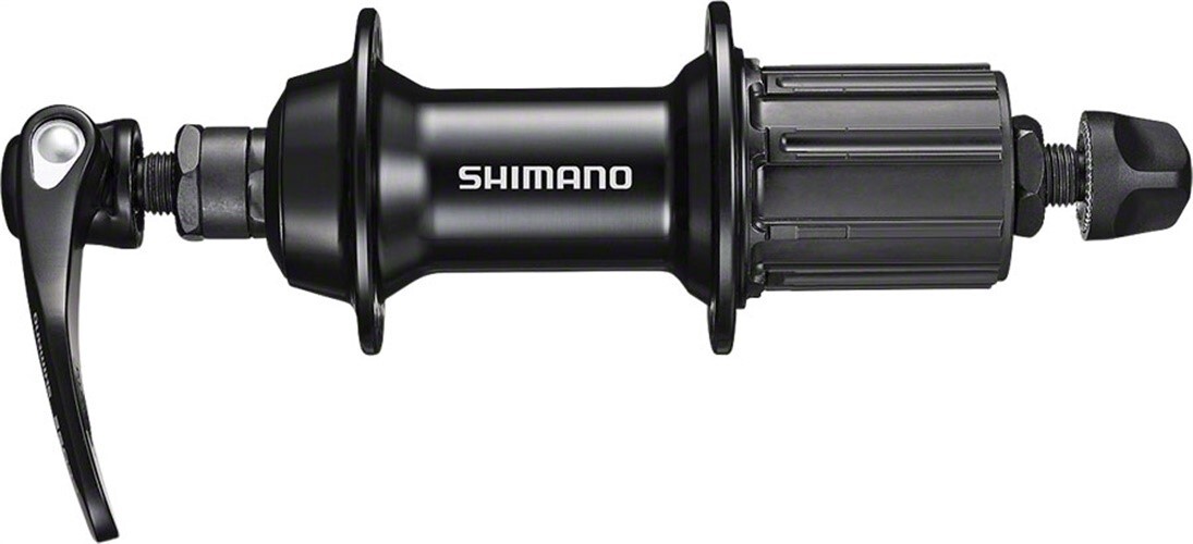 Shimano FH-RS400 Rear Hub – QR x 130mm, Rim Brake, HG 11 Road, Black, 36H