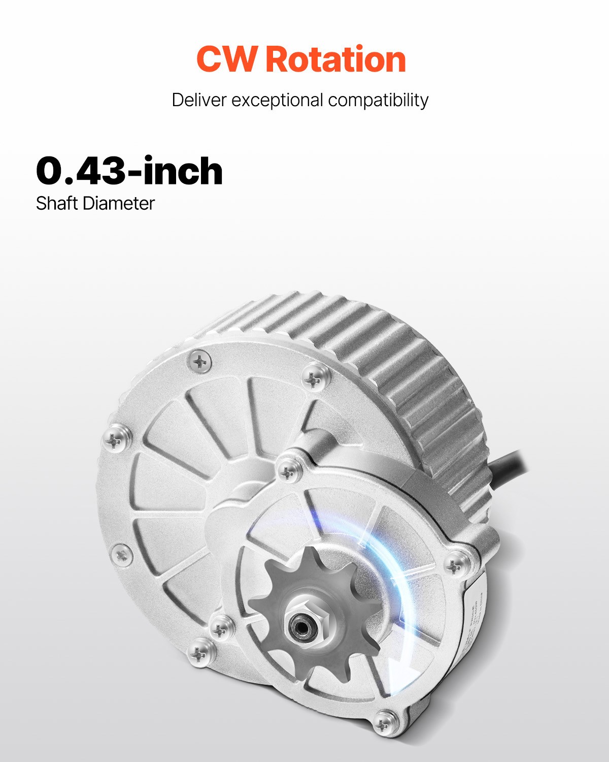 Uimoso 36V 450W Electric DC Motor Kit with Enhanced Controller, 3000 RPM