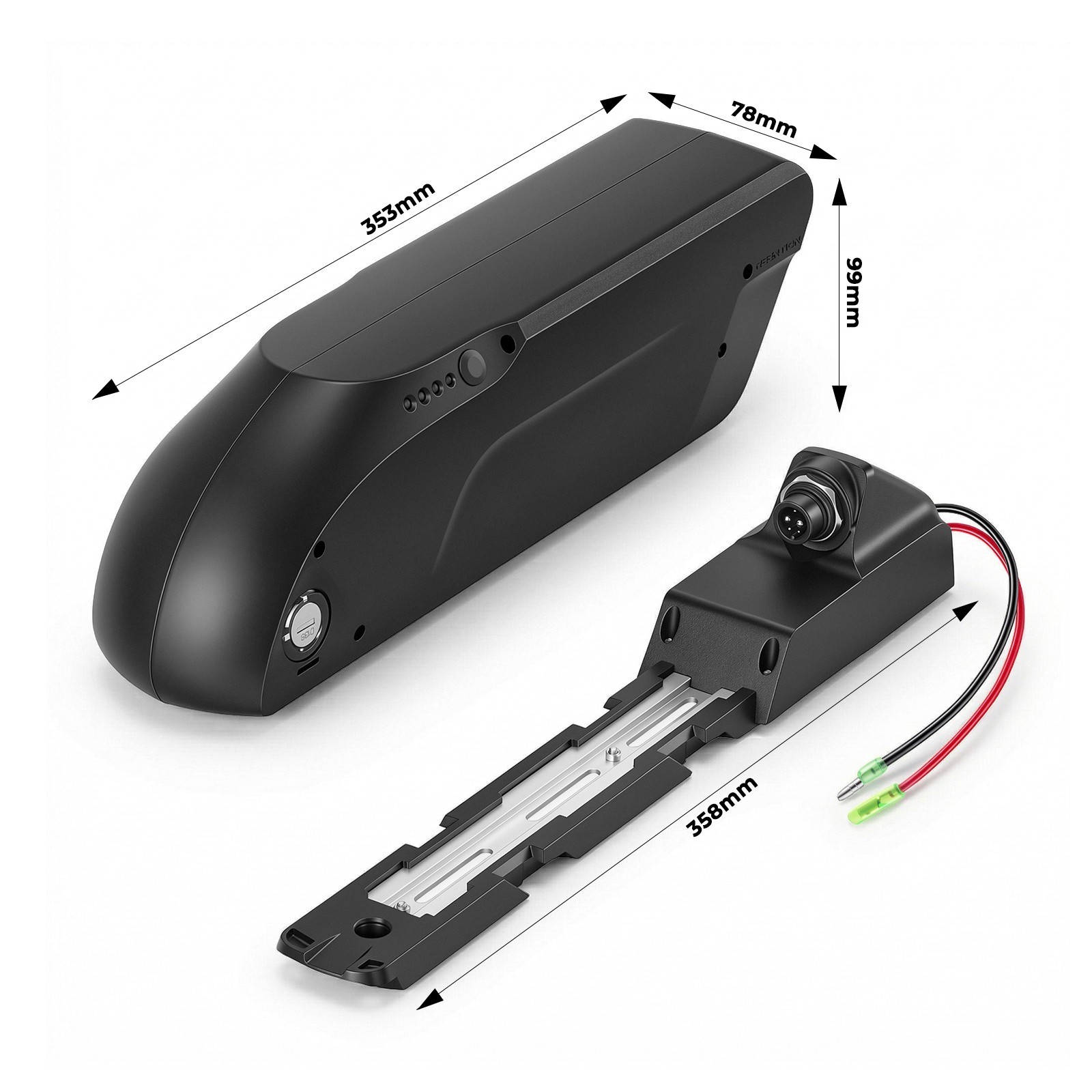 Ebike Battery 36V 10.4Ah Fit for Heybike Race Battery Replacement 36V Batteries