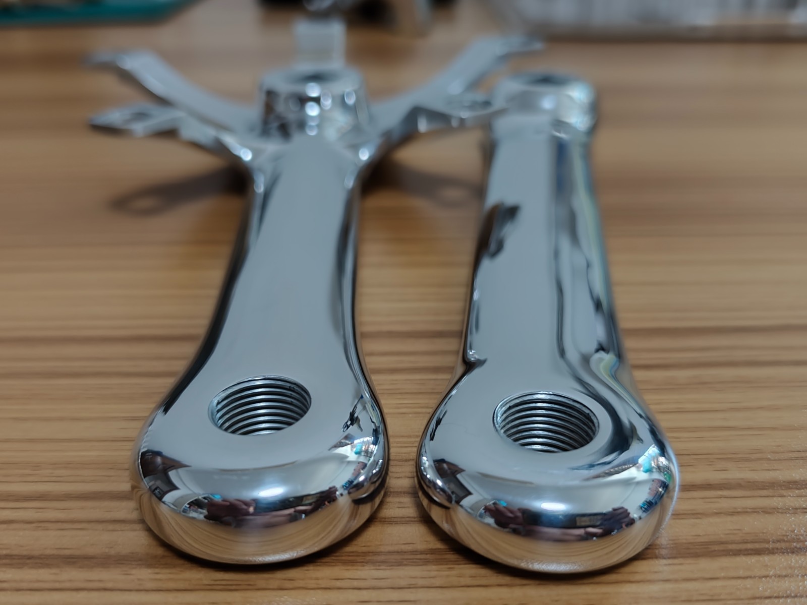 DIY Unbranded PISTA ROAD crankset Polished Engraved 165mm 144BCD