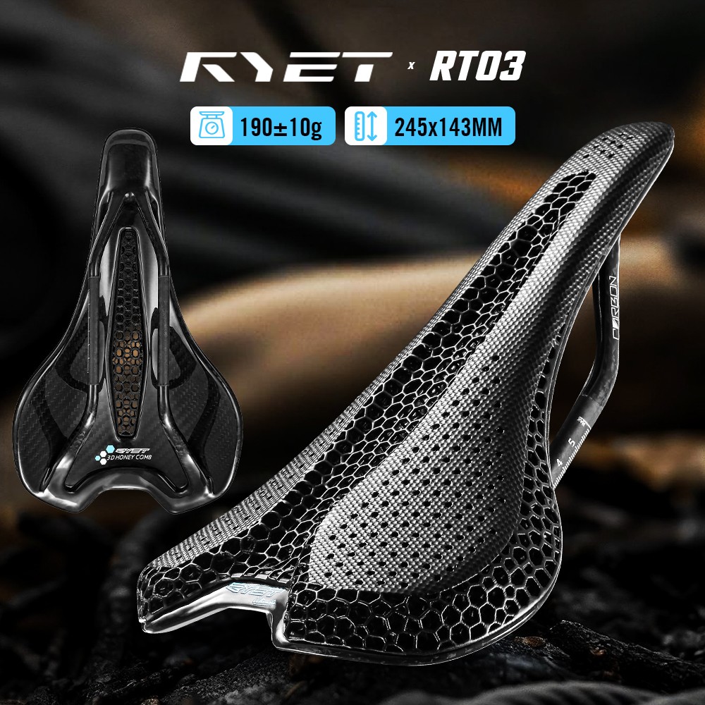 Carbon 3D Printed Saddle 175g 7x9mm Bike Seat For Triathlon Road Mountain Gravel