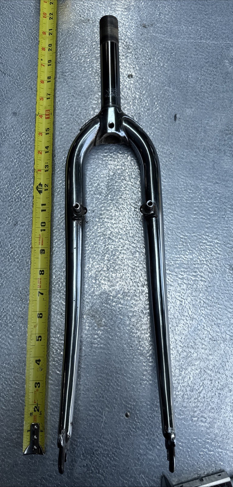 Vintage Tange MTB 26 Fork 1-Inch Threaded Canti, Lugged Chromoly 5G eyelets