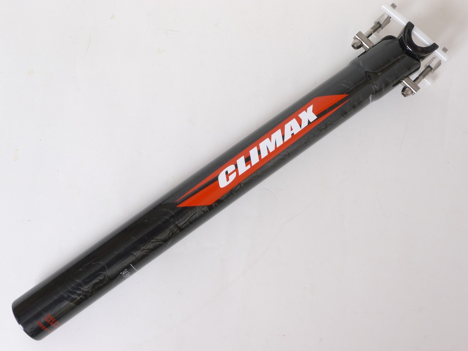 145g,34.9×350 Climax SP02C UD gloss carbon Seatpost Ti bolt Road MTB bike Black