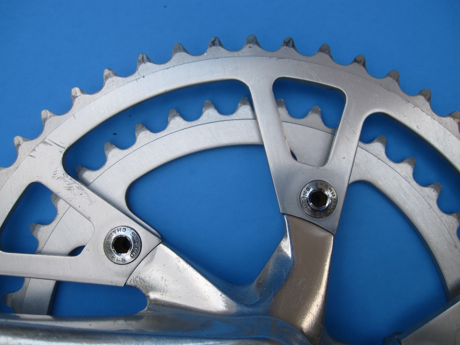 vintage Sugino RT crankset, 52/42T, square taper, 110BCD, 170mm, road or BMX