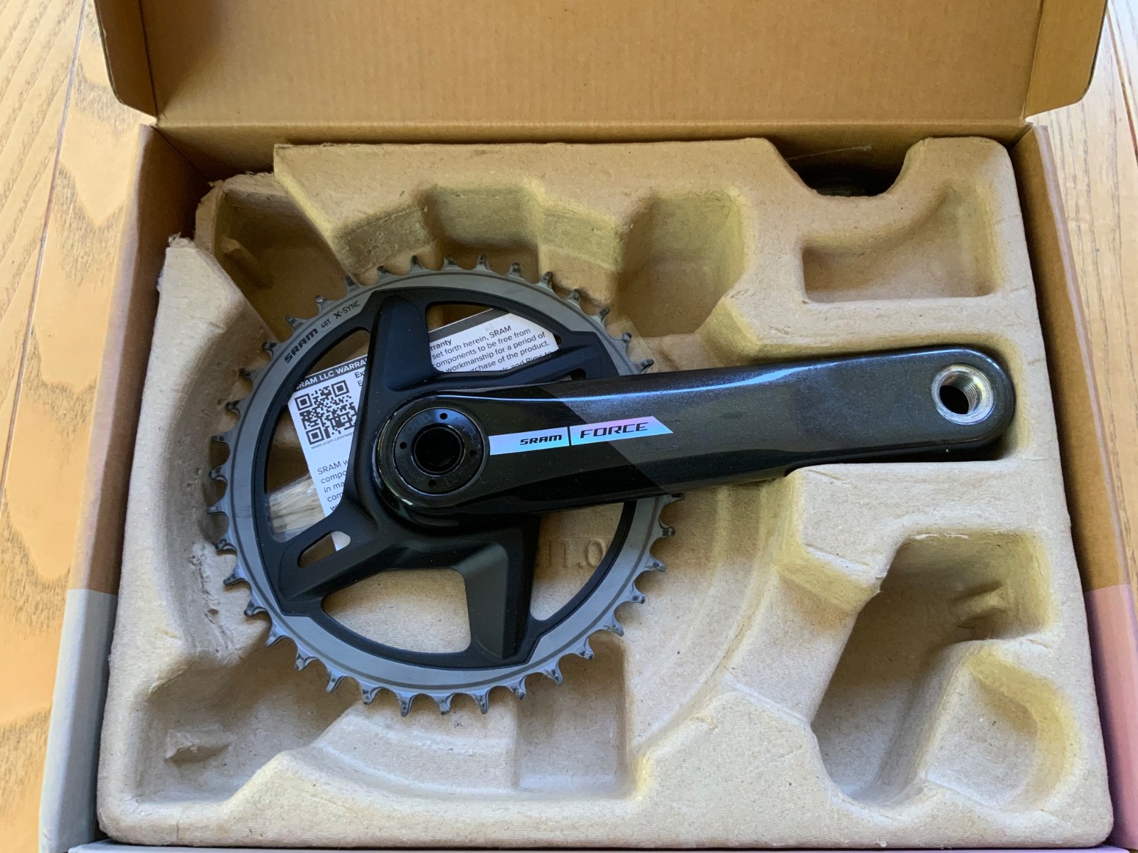 SRAM Force AXS D2 172.mm Crank Arm Assembly 8-Bolt Direct Mount DUB Carbon w/40T