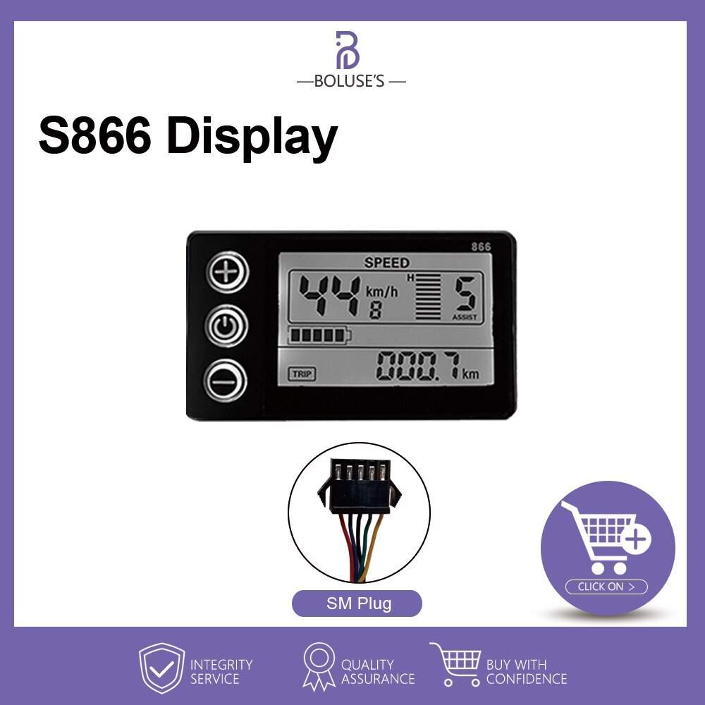 E-Bike Sinewave Controller 250-1500W 15-35A Brushless Controller LCD866 Display