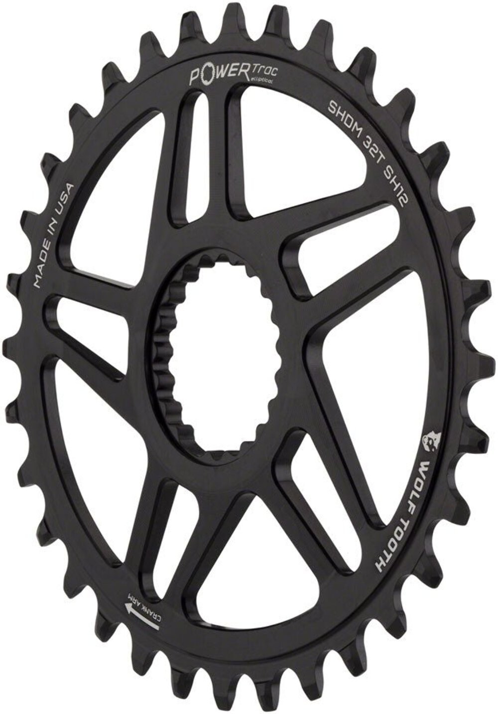 Wolf Tooth Elliptical Direct Mount Chainring – 34t, Shimano Direct Mount, Boost,