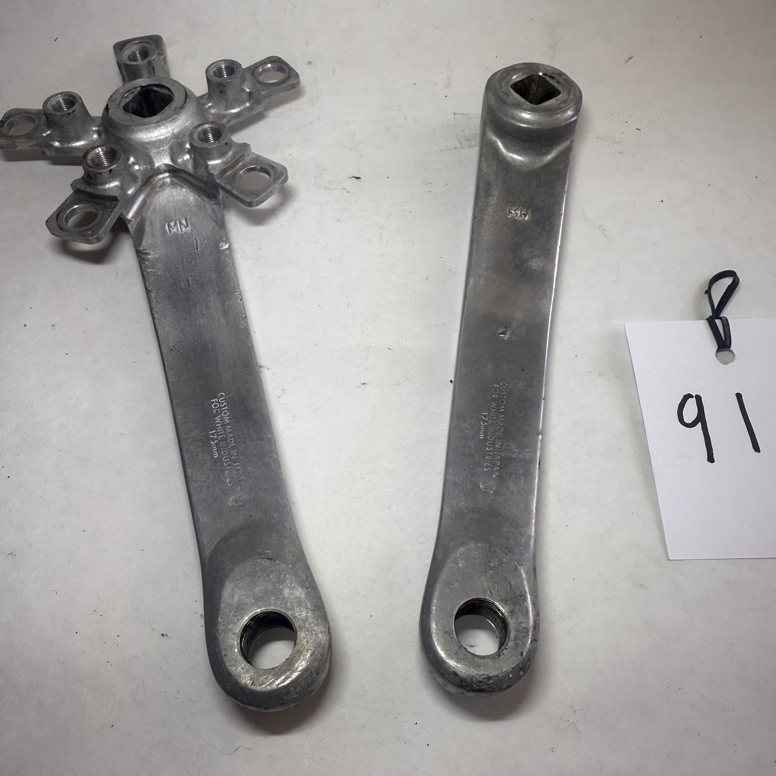 Vintage White industries By Sugino Crankset Square Taper Cranks 175mm