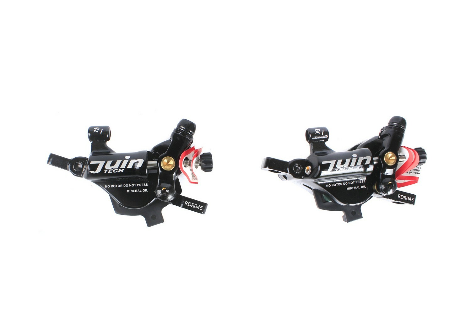 Juin Tech R1 Road Cyclocross Gravel Bicycle Bike Hydraulic Disc Brake Set Black