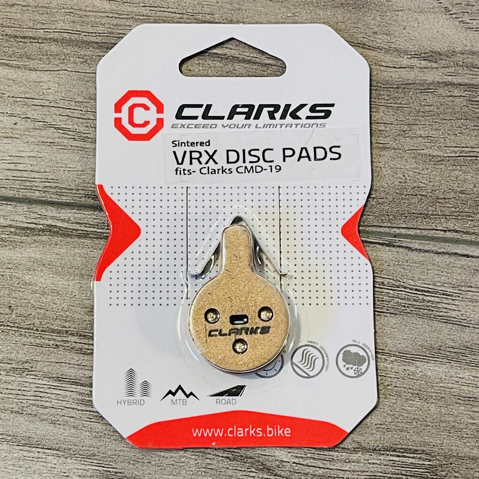 Clark’s VRX865 Sintered Disc Brake Pads fits Clark’s CMD-19