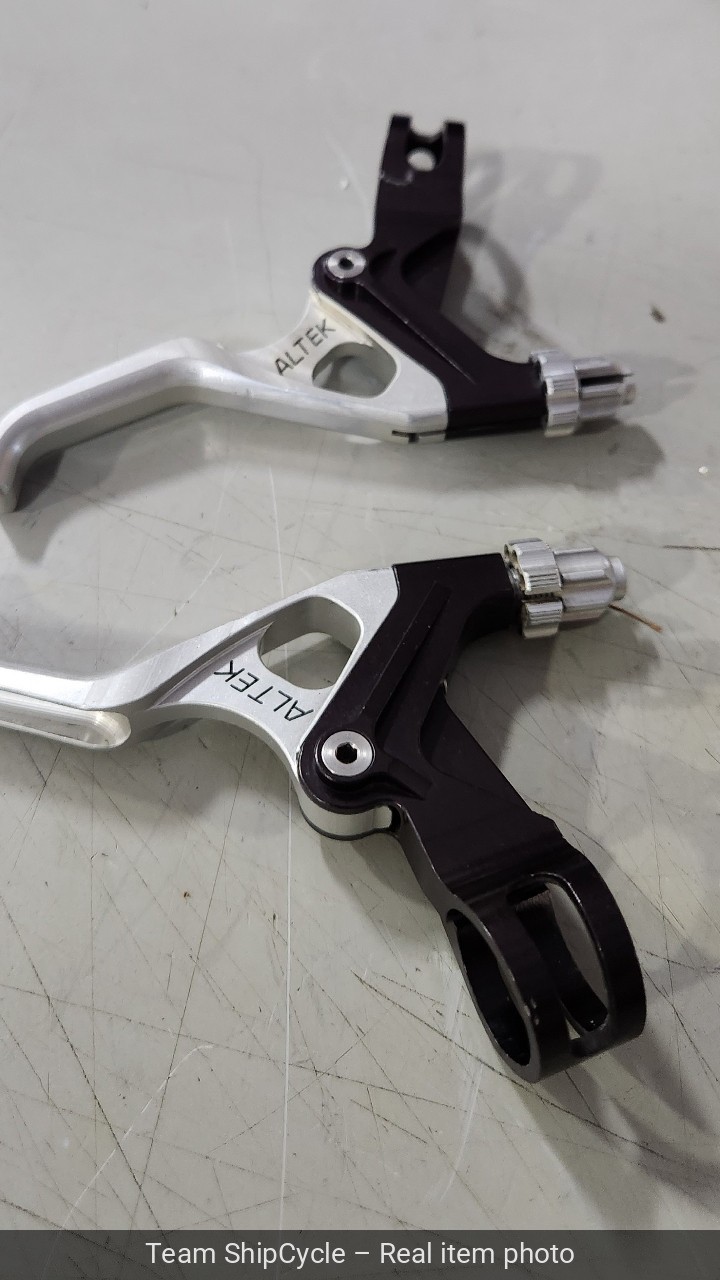 DEFECTIVE Altek Silver CNC VBrake Levers for Vintage Mountain Bike G3D