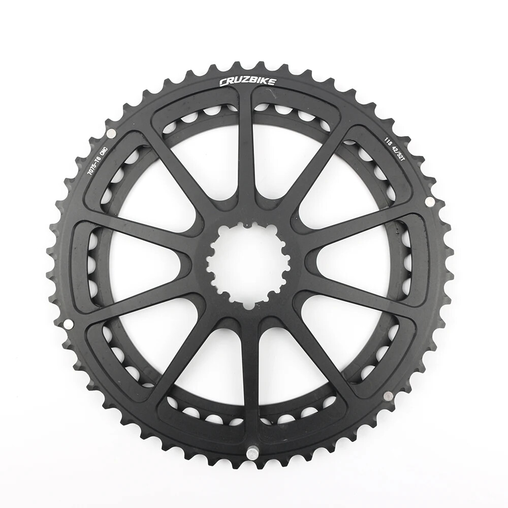 Road Bike Double Chainring 50-34T 52-36T 52-42T 53-39T 9/10/11/12 Speed Crankset