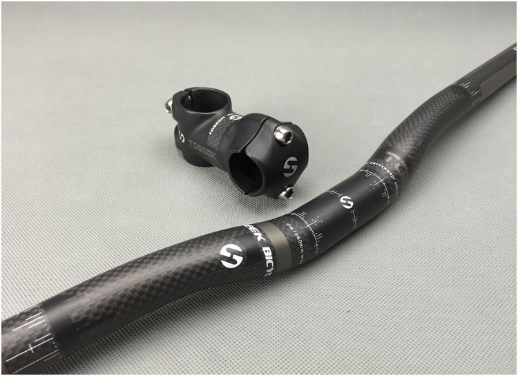 Carbon MTB Road fixie Bicycle Stems Kids Bike Riser bar Short Handlebar Stem Set