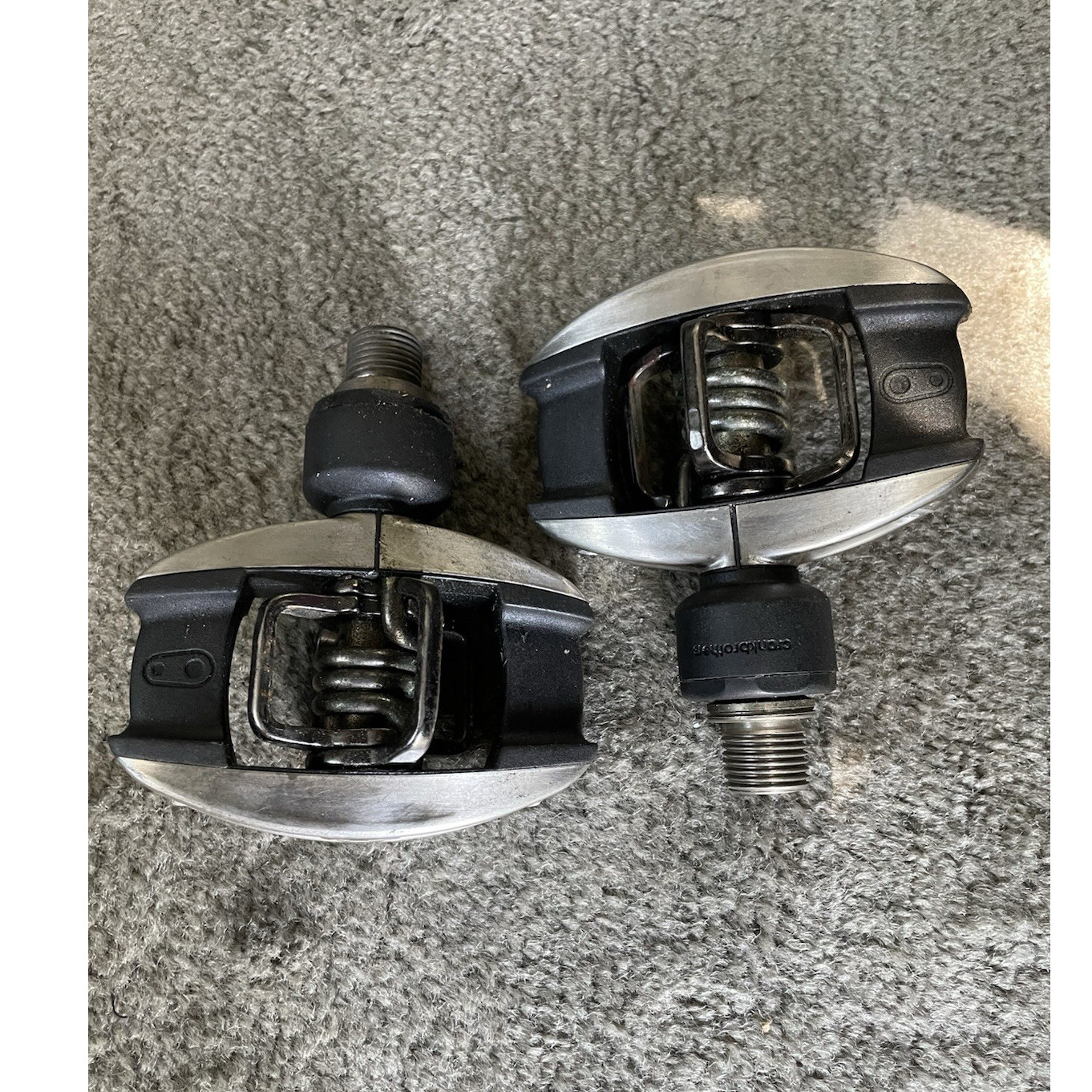 crankbrothers Candy Clipless Pedals Silver/Black Aluminum Steel 9/16″ MTB Road