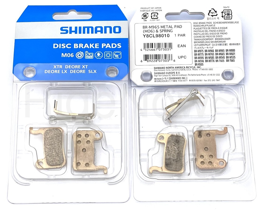 Shimano XTR M975,M966,M965 Saint M800,XT M776,LX,Deroe M06 Metal Disc Brake Pad