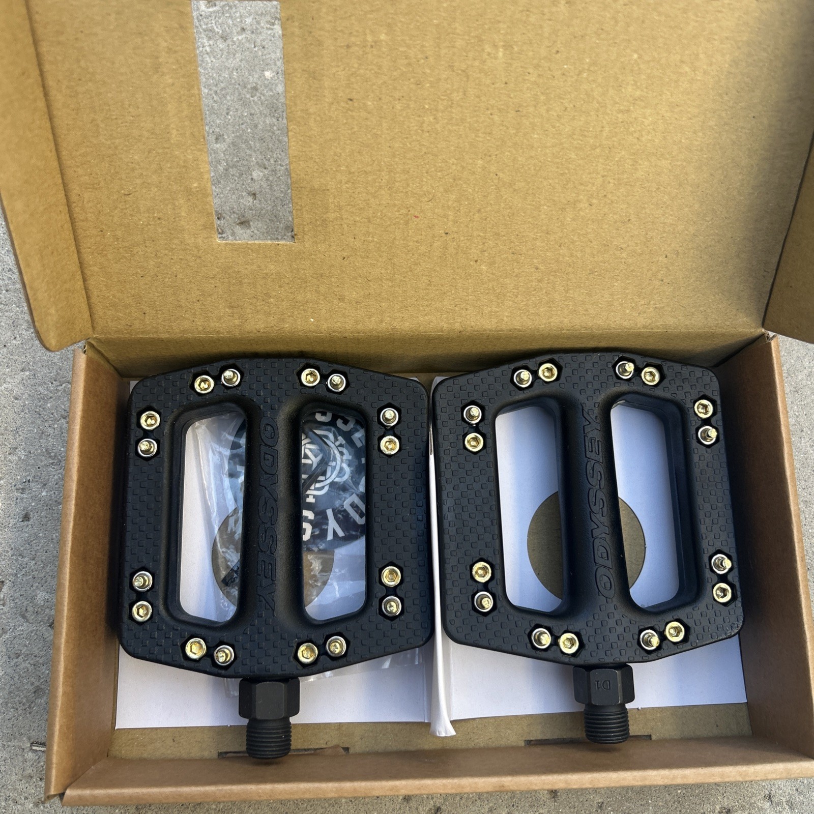 ODYSSEY BMX JC PC BLACK BICYCLE PEDALS 9/16″ JCPC CULT SUNDAY FIT OG PC