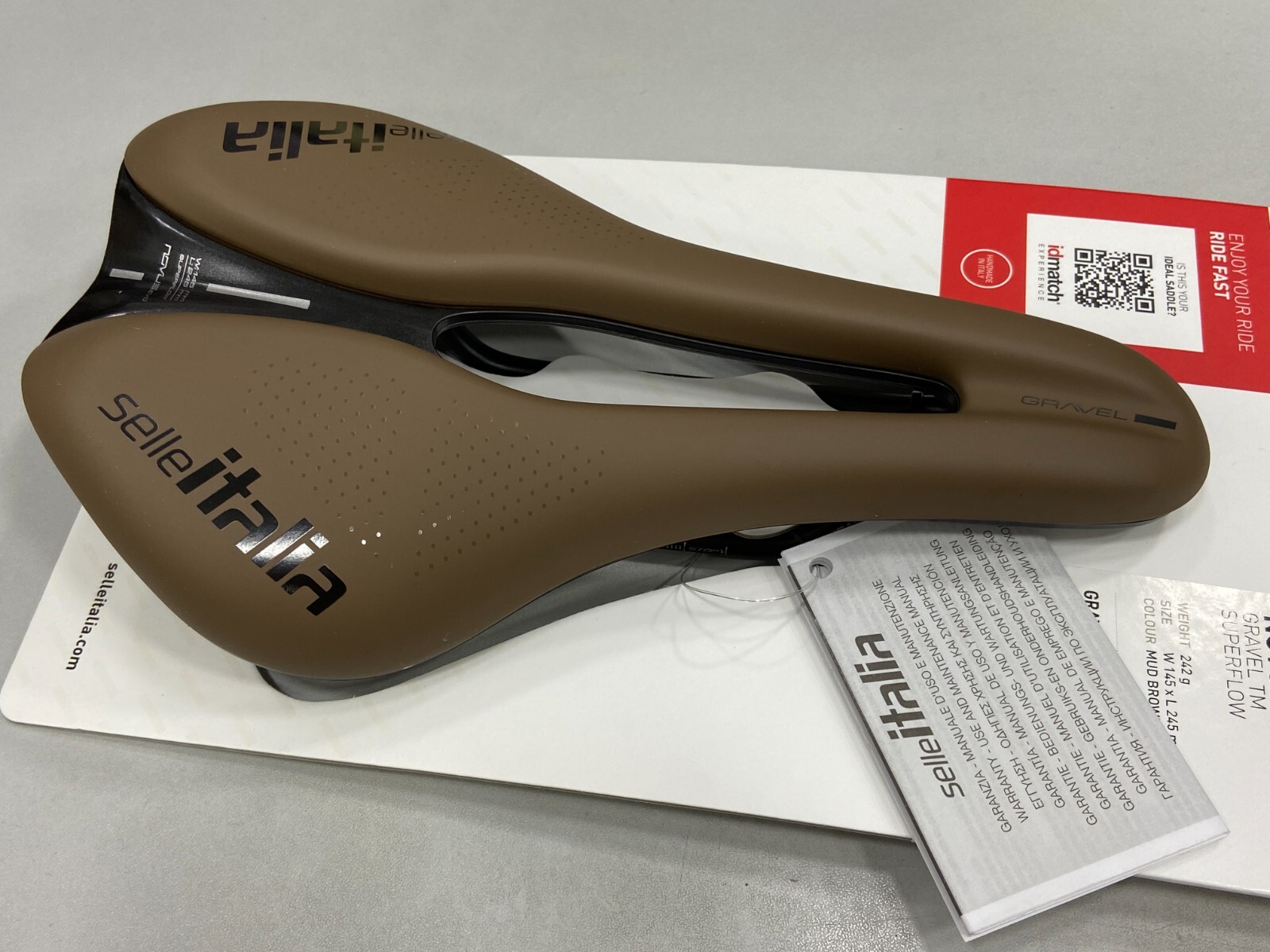 Selle Italia Novus Evo Boost Gravel TM Superflow L3 (145x245mm) Saddle Mud Brown