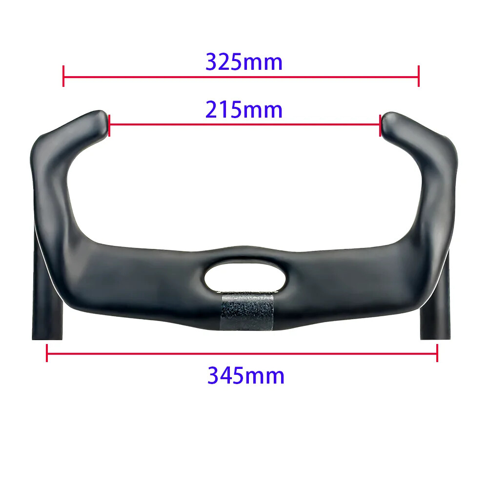 BALUGOE Carbon Fiber Track Cycling Handlebar TT Bike Handle Bar 31.8mm UCI