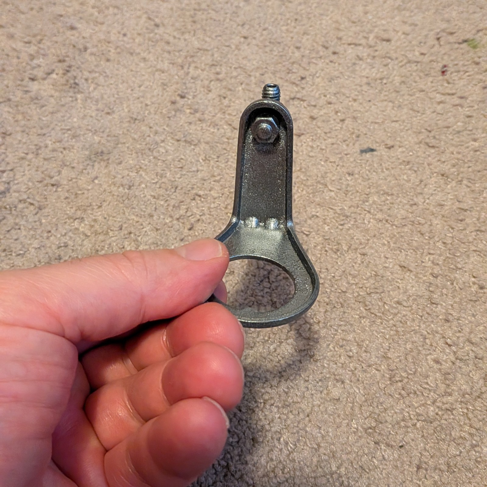 1-1/8″ Threaded Headset Key Ring Cantilever Brake Mount Custom Silver Painted