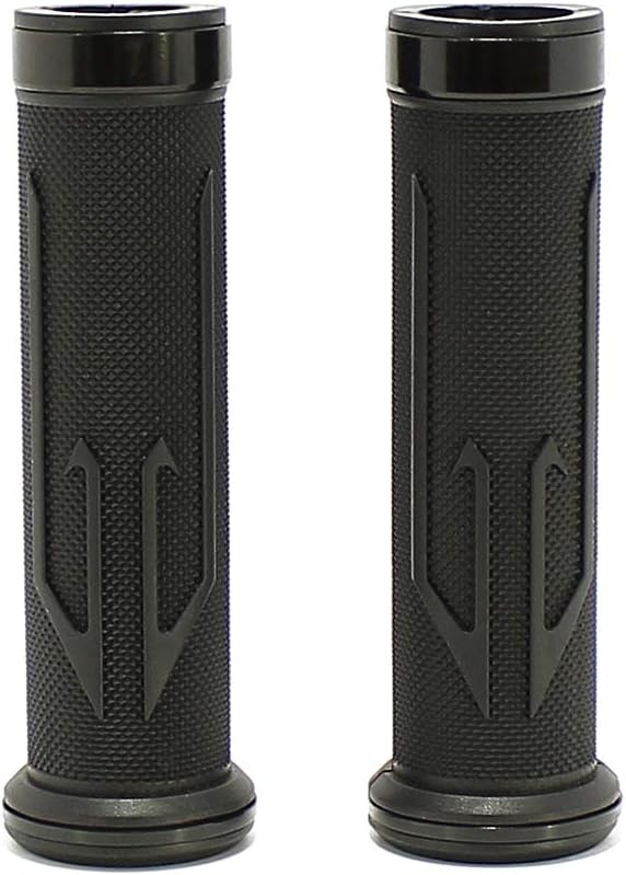 Motorcycle Arrow Rubber Gel Hand Grips for 7/8″ 22mm Handlebar Sp Color: Black