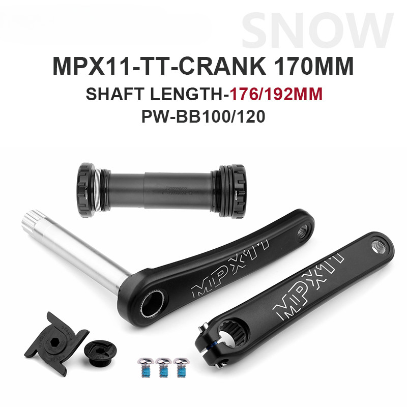 Snow Bike Fatbike Crankset 176/192 Mm Crank Arm with Bottom Bracket