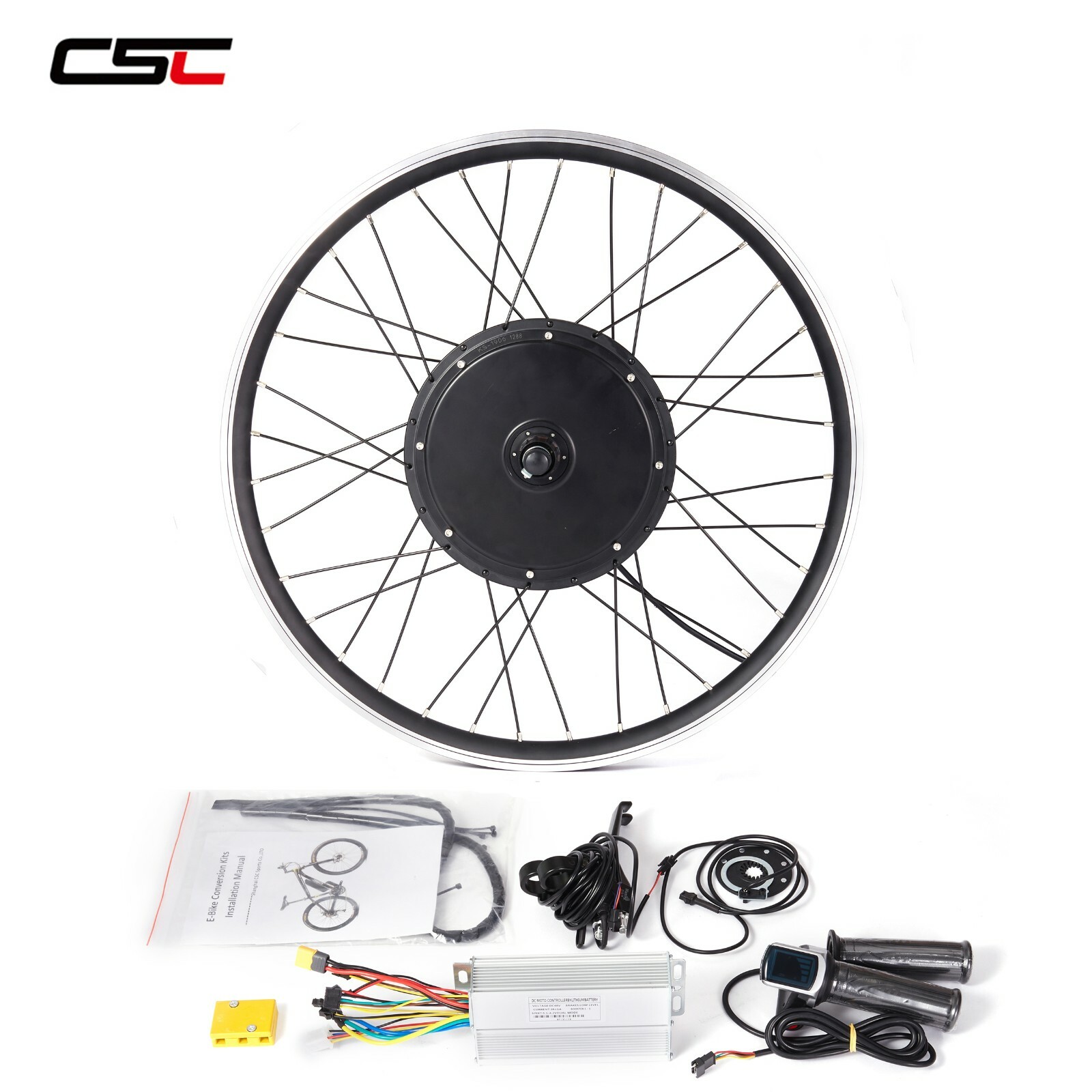 MTB Bicycle Conversion Front Rear Wheel Motor Engine 36/48V Electric Bike Kit