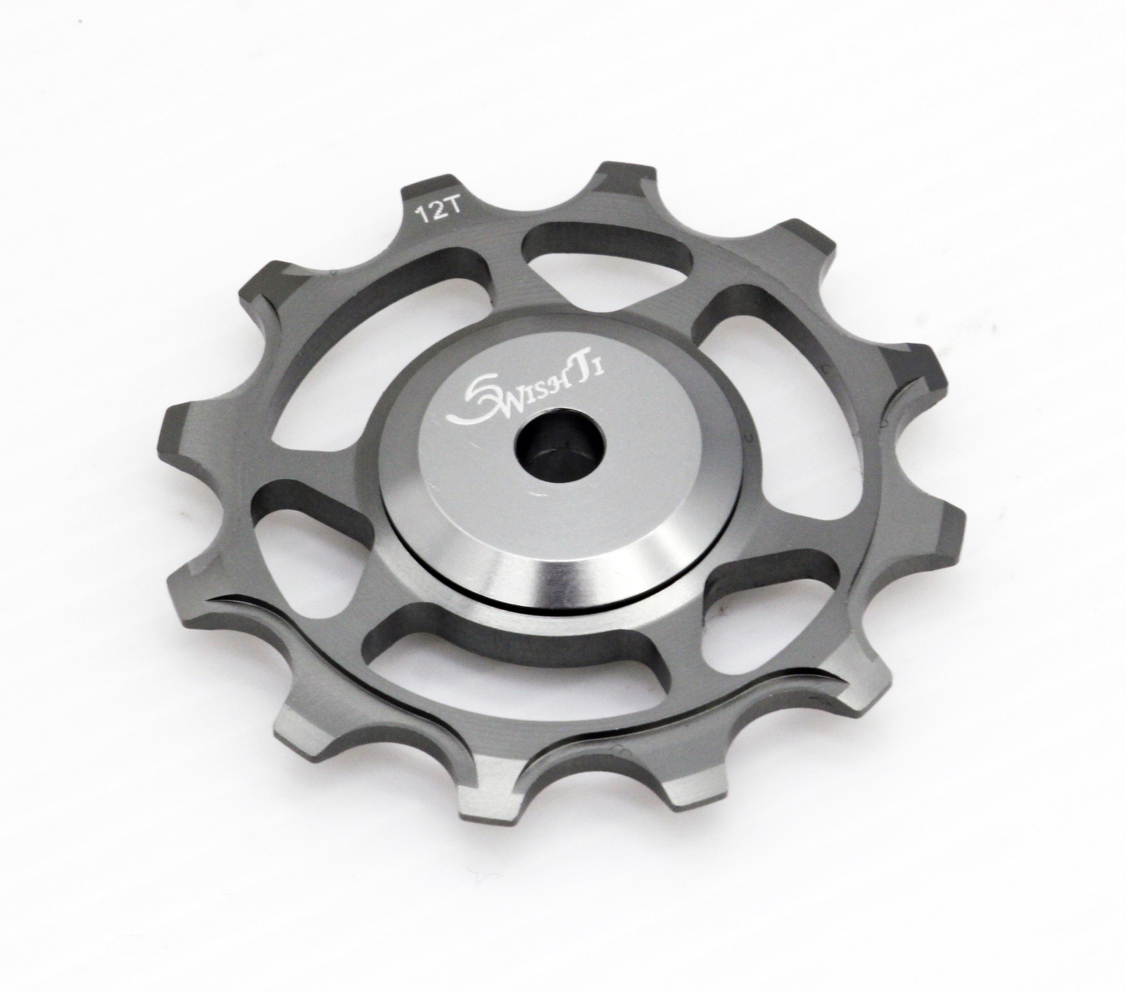 Swishti Narrow-Wide Bike Oversized Fully-CNC Derailleur Pulley 12T Gray