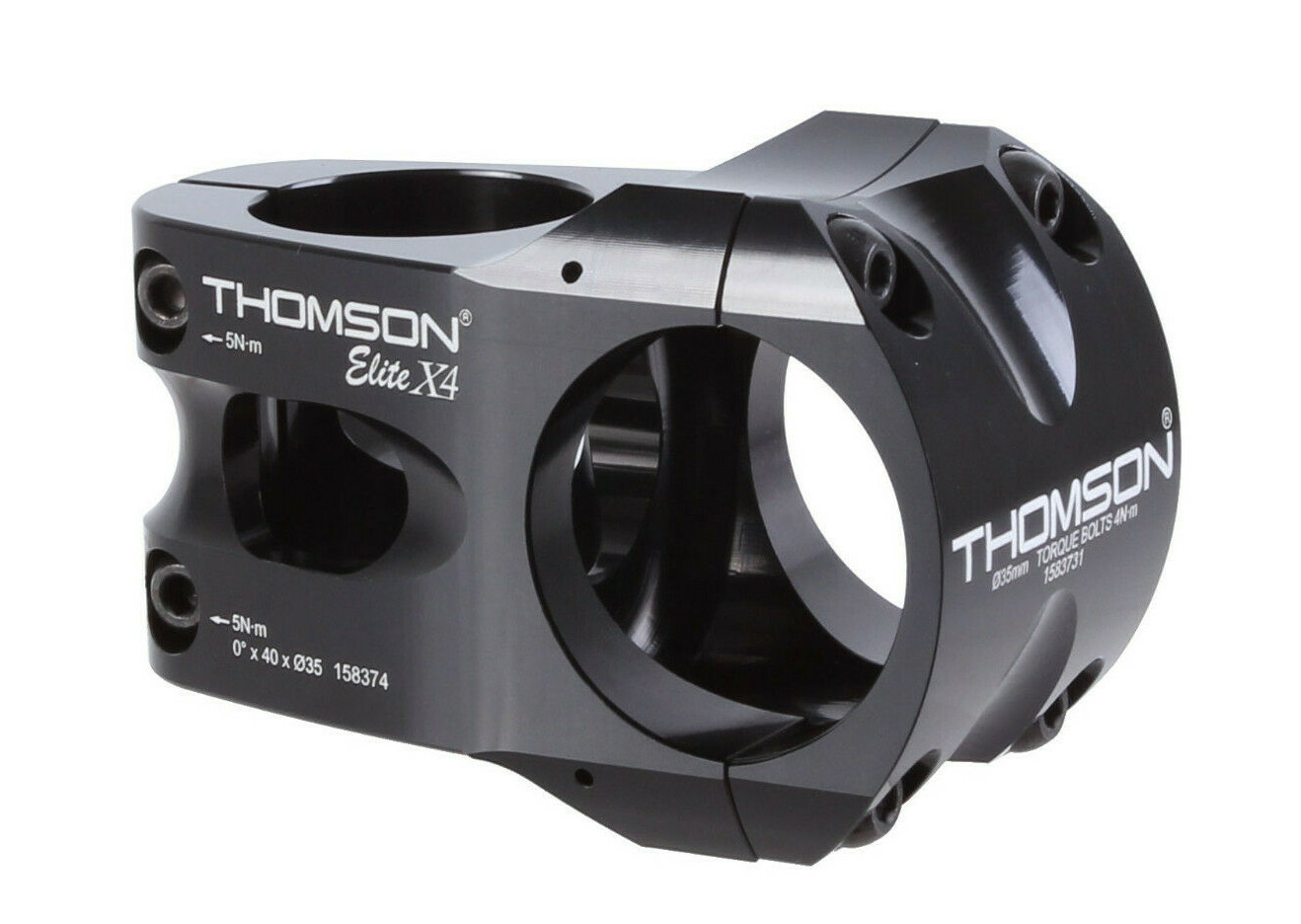 Thomson Elite X4 MTB Bike Bicycle Stem 0 degree 35.0 x 50mm Black