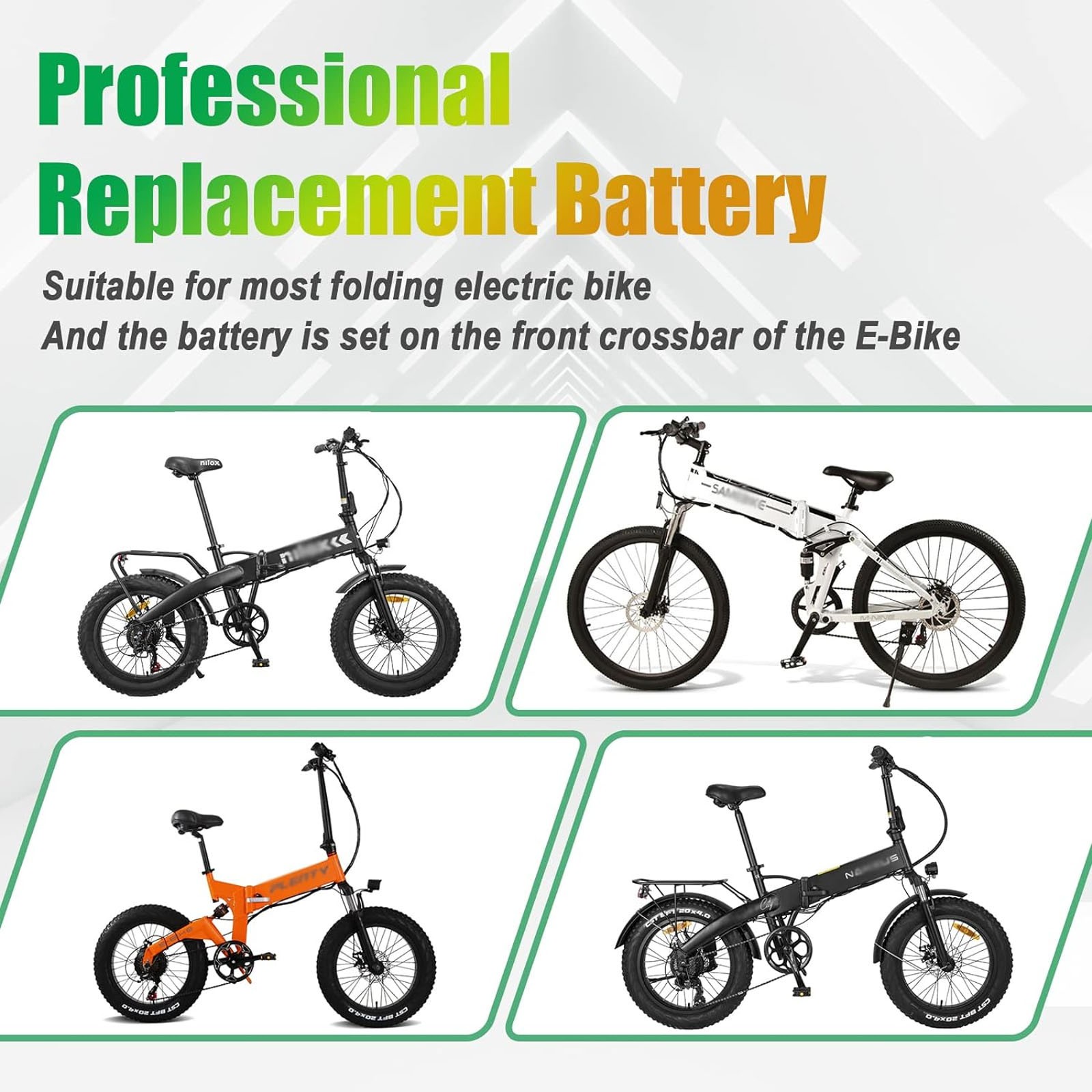 Electric Bike 48V 13Ah Lithium Battery For SAMEBIKE LO26 Plus Folding Bike
