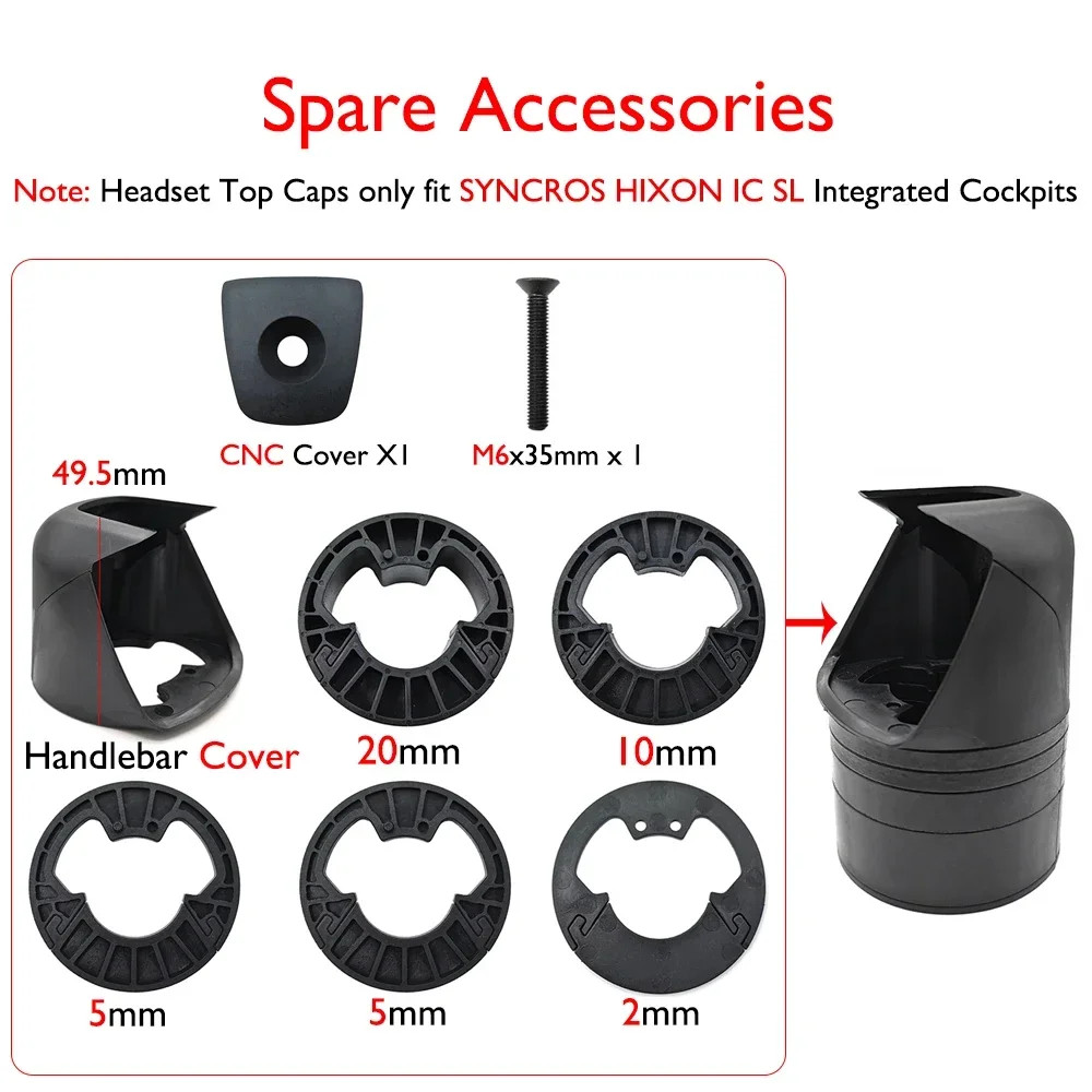 Integrated Mountain Bike Carbon Handlebar Stem 15/25mm Rise 4°/5° Angle 40/50mm