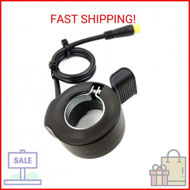 Schuck E-Bike Thumb Throttle 130X,Waterproof Accelerator,22.2mm/0.87in Handlebar