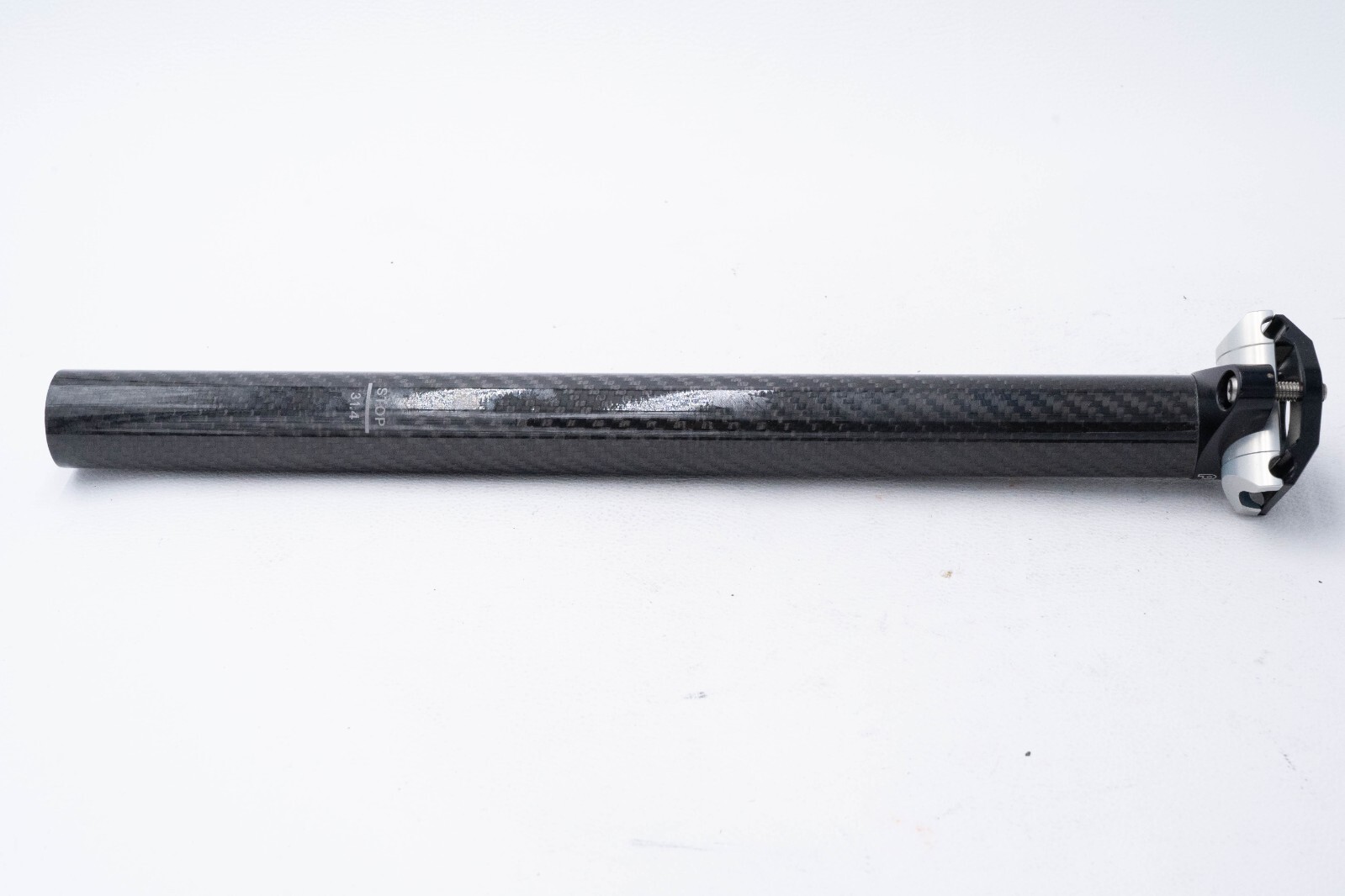 NOS PMP CARBON SEATPOST 31.4 mm 2 BOLTS 370 mm VINTAGE ROAD RACING BIKE BICYCLE