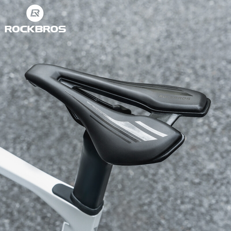 ROCKBROS Bike Saddle Hollow Breathable Thickened High-density Sponge Shockproof