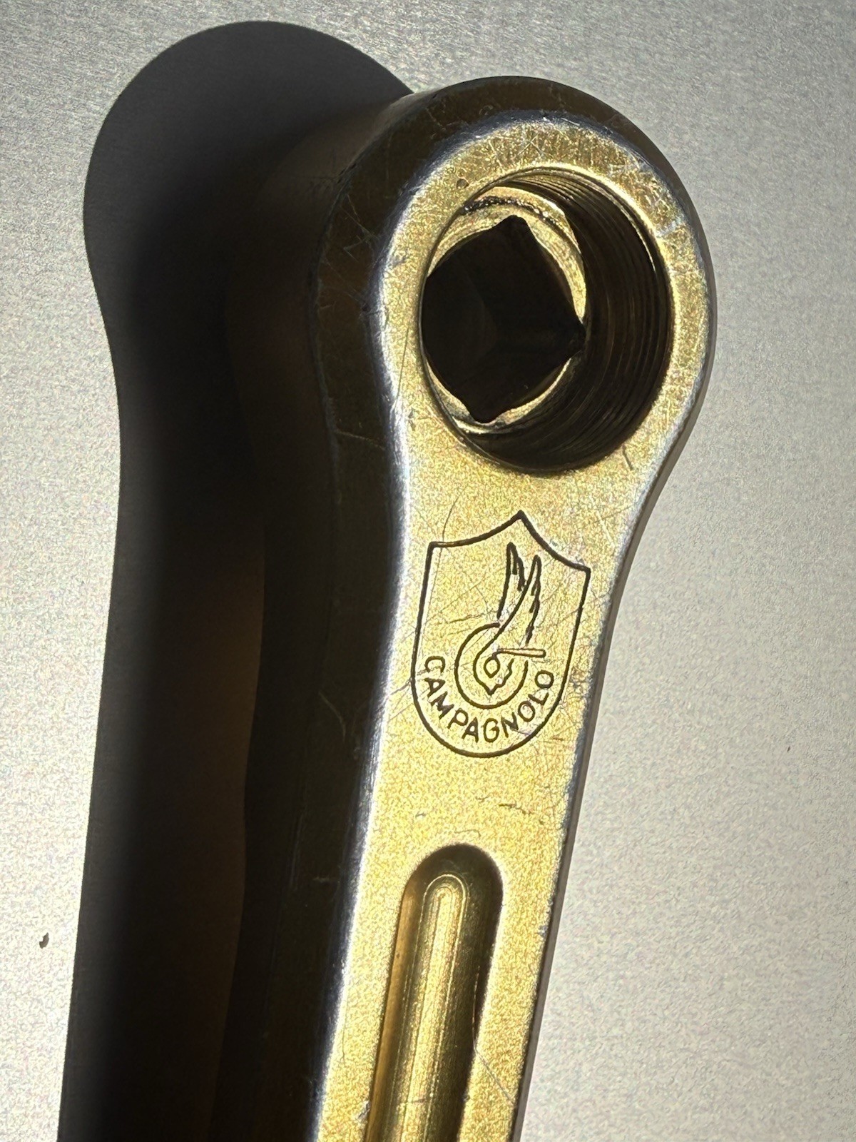 Vintage 80s Campagnolo GOLD Old School BMX Bike CRANKS 170 43t Pista Bicycle