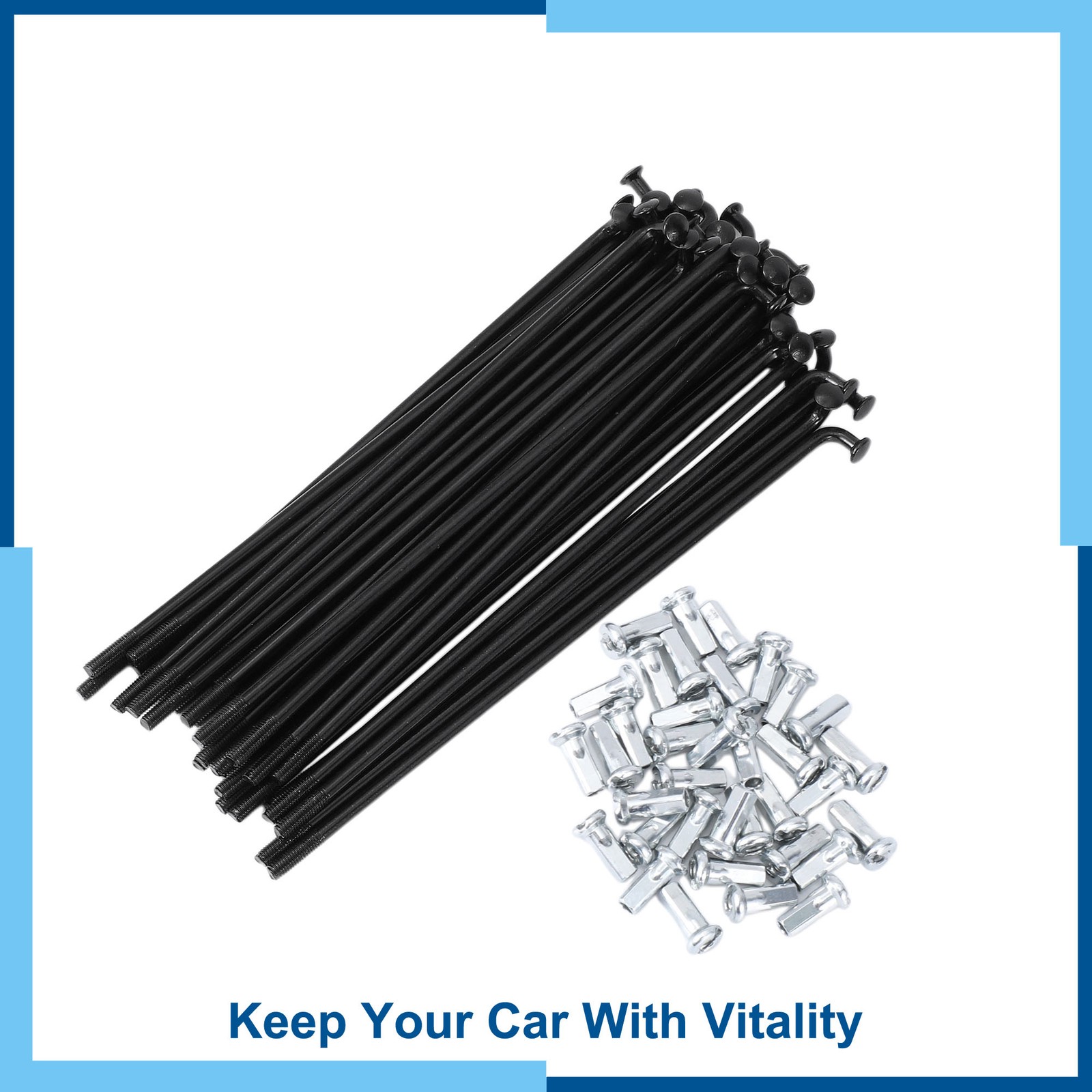 36 Set 12G Bicycle Spokes 116mm Bike Wheel Spokes 45 Steel