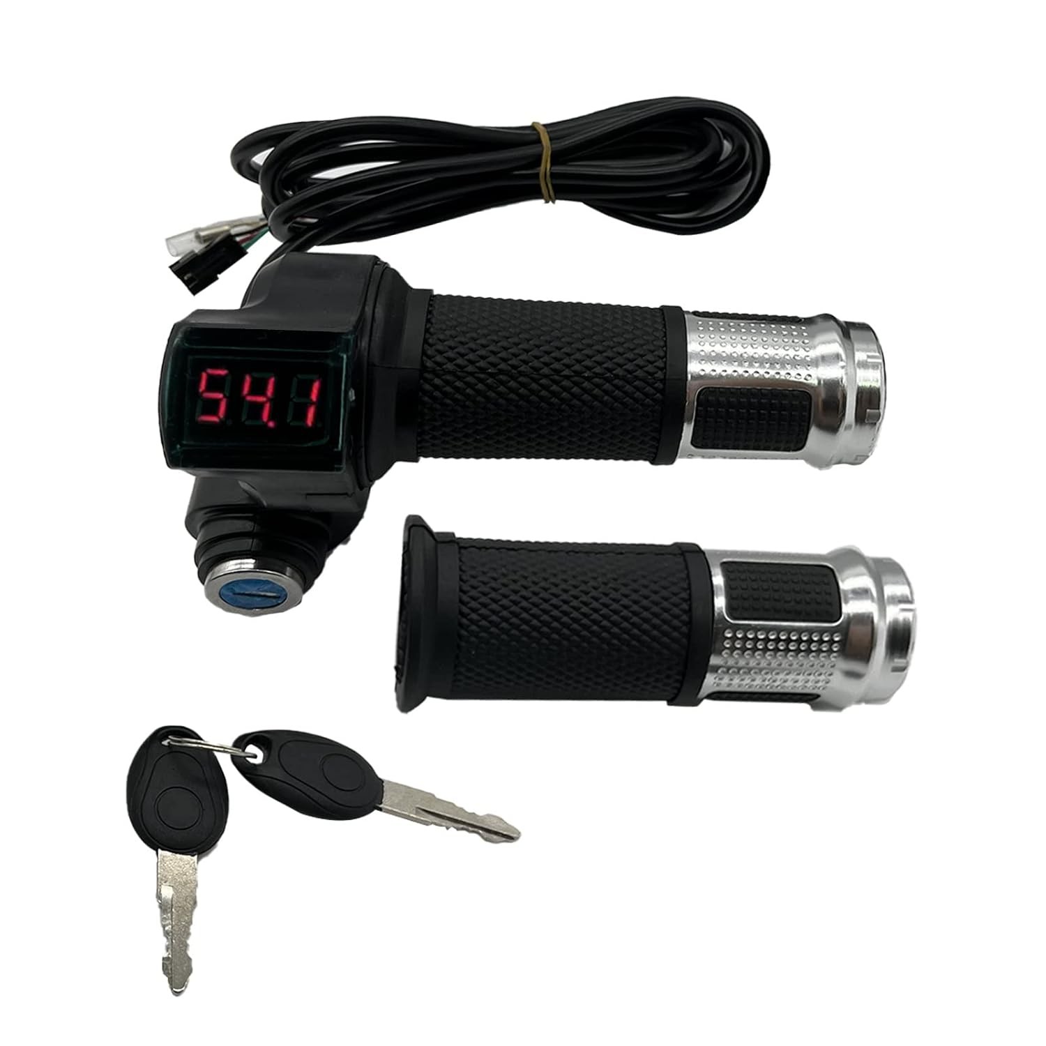 1 Pair EBike Throttle Grip, Universal Electric Bicycle Scooter Twist Handlebar w