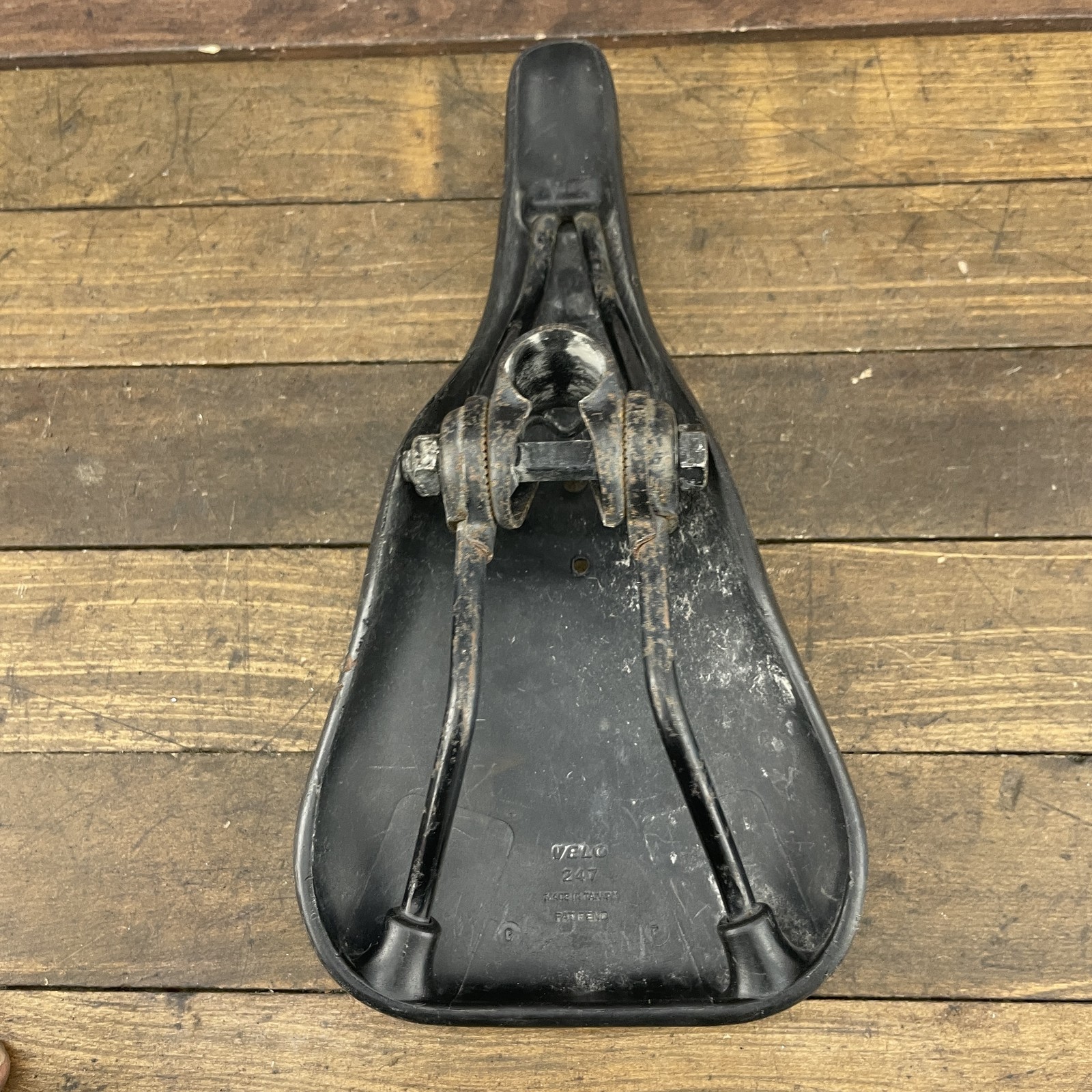 DK BMX Bicycle Saddle Velo 247 Black Seat Vintage Snake Skin Freestyle Bike