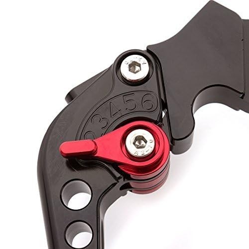 Brake Clutch Levers for FJ-09/MT-09 Tracer 15 Black Lever with Red Adjuster