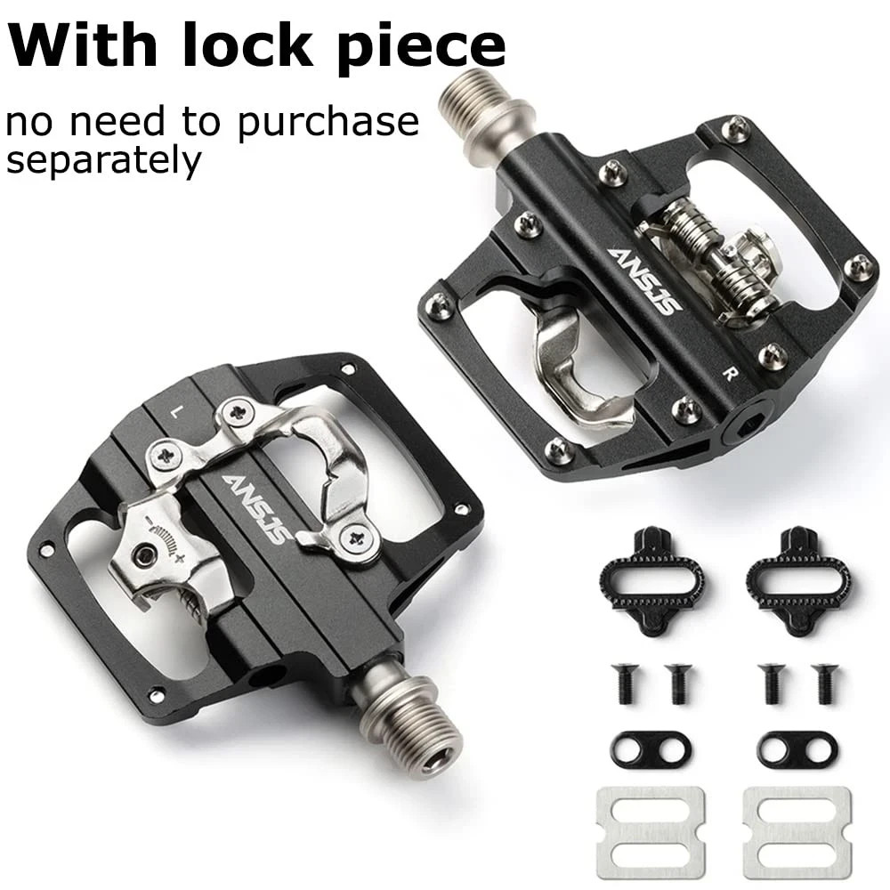 MTB Dual Function Pedals SPD Clipless Platform Mountain Bike Clip Cycle