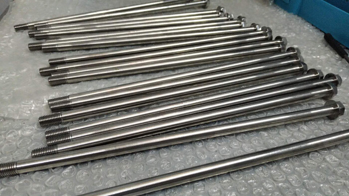 1 Pcs M10 X1.25 X 200mm/240mm/350mm Titanium Alloy Screws Flange Head Cap Bolts