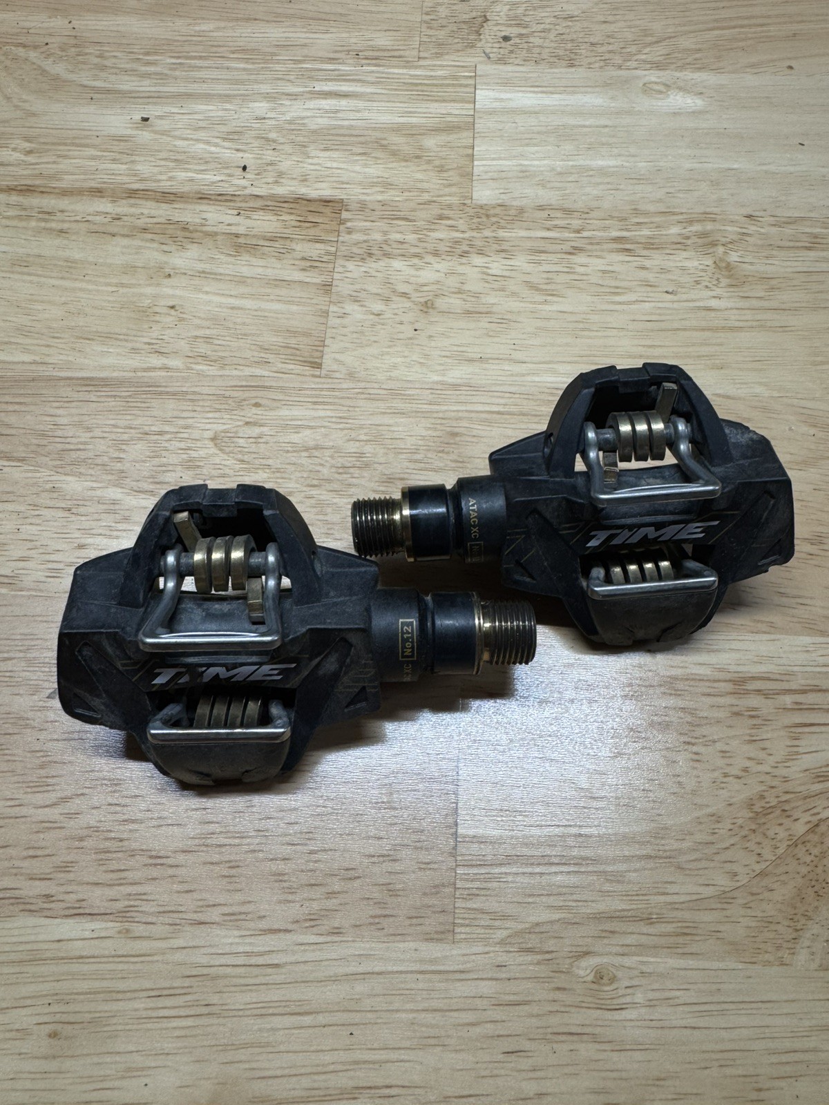 TIME ATAC XC 12 Carbon Mountain Bike Pedals w/Cleats Titanium XC MTB Gravel